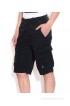 Celio Black Cotton Solid Shorts